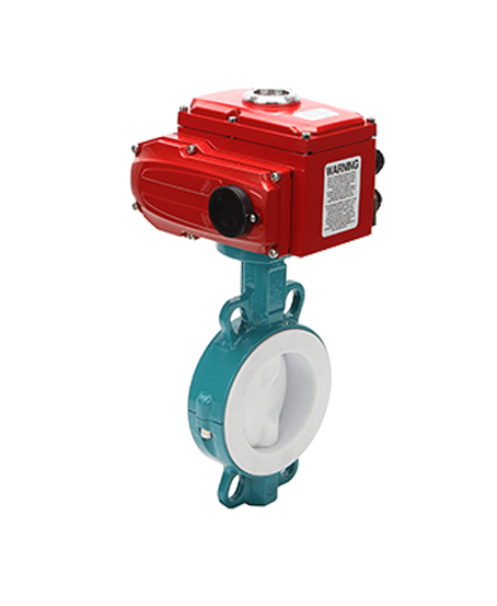 ODL Electric Fluorine-lined Wafer Butterfly Valve