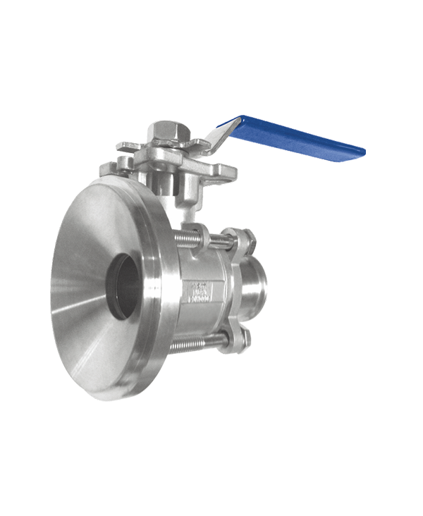 Three-piece quick filling tank bottom ball valve