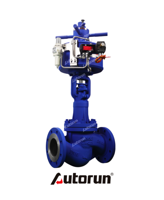 Linear type Pneumatic Globe Valve with Double Acting 