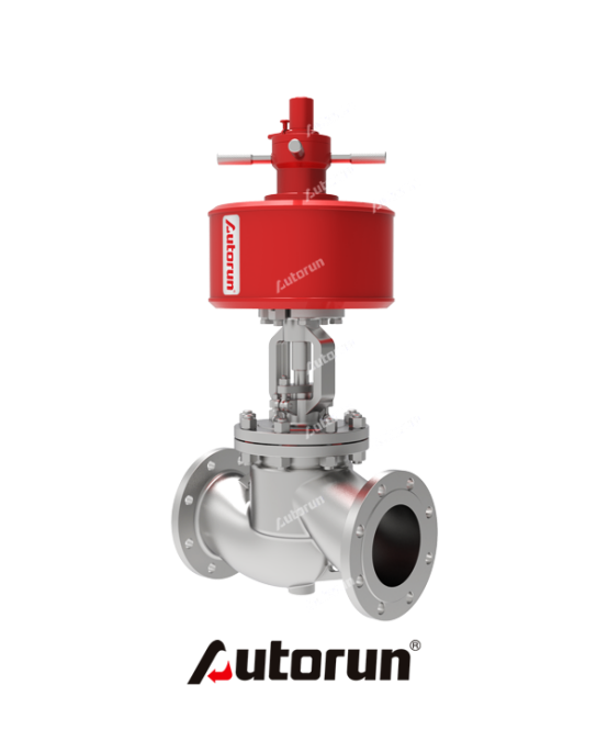 Double-acting Pneumatic Globe Valve with Linear Motion