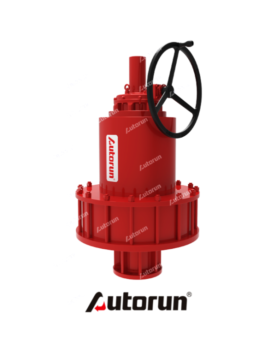 BTL Pneumatic Actuator with Overhead Bevel Gear for Linear Stroke